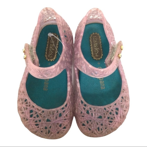 Mini Melissa HTF Clear Pink Campana Shoe - Picture 2 of 6